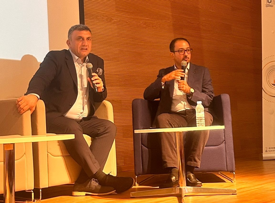 Dr. Arslan Musbeh moderating a panel at IROSH 2024, Paris